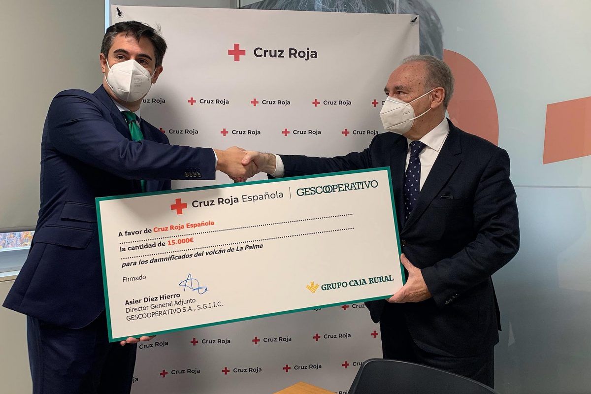 Gescooperativo colabora con Cruz Roja para ayudar a los damnificados del volcán de La Palma